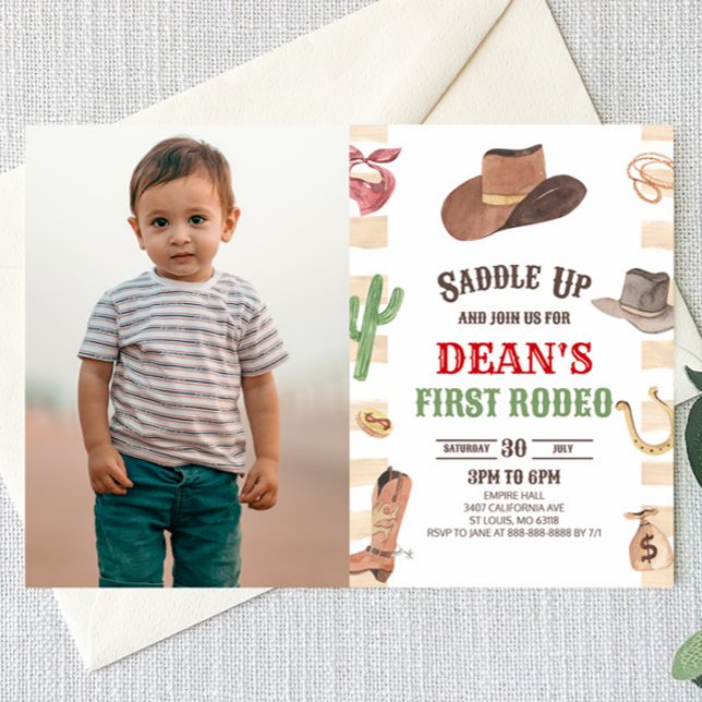 Convites Festa de primeiro aniversario do Primeiro Rodeio O (Criador carregado)