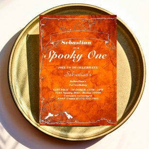 Convites Festa de primeiro aniversario Fantasma de Feliz Di