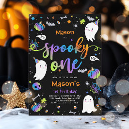 Convites Festa de primeiro aniversario Fantasma de Feliz Di