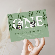 Festa de primeiro aniversario Neutro de Panda Cuta