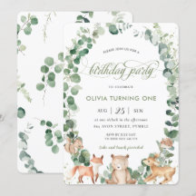 Festa de primeiro aniversario Verde dos Animais da