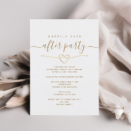 Convites Festa de Recepção de Casamento Felizes para Sempre
