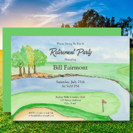 Convites Festa de Reforma do Curso de Golfe e Caneta