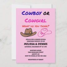 Festa de Revelação de Gênero Cowboy Cowgirl