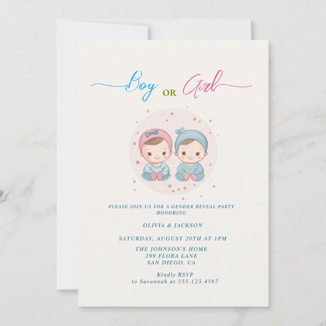 Convites Festa de Revolução de Meninos ou Meninos (Frente)