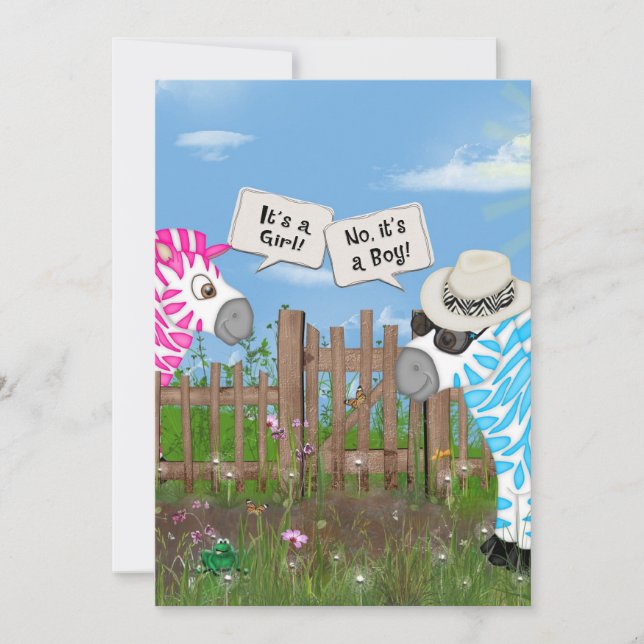 Convites Festa de Revolução do Gênero do Bebê (Frente)