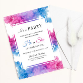 Convites Festa de Revolução do Gênero do Bebê com Bomba de