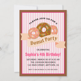Convites Festa de rosquinha para o Aniversário da Criança