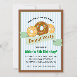 Convites Festa de rosquinha para o Aniversário da Criança