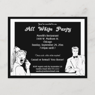 Convites Festa De Roubos Brancos Casuais Ou Formais