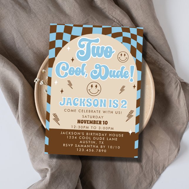 Convites Festa de segundo aniversário de Rapaz Legal da Lei (Criador carregado)