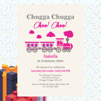 Festa de segundo aniversário de Trem Rosa