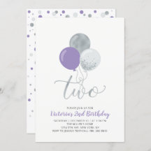 Festa de segundo aniversário dos Balões Roxos e Pr