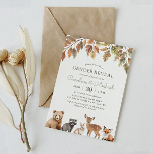 Convites Festa de Sexo de Animais da Floresta