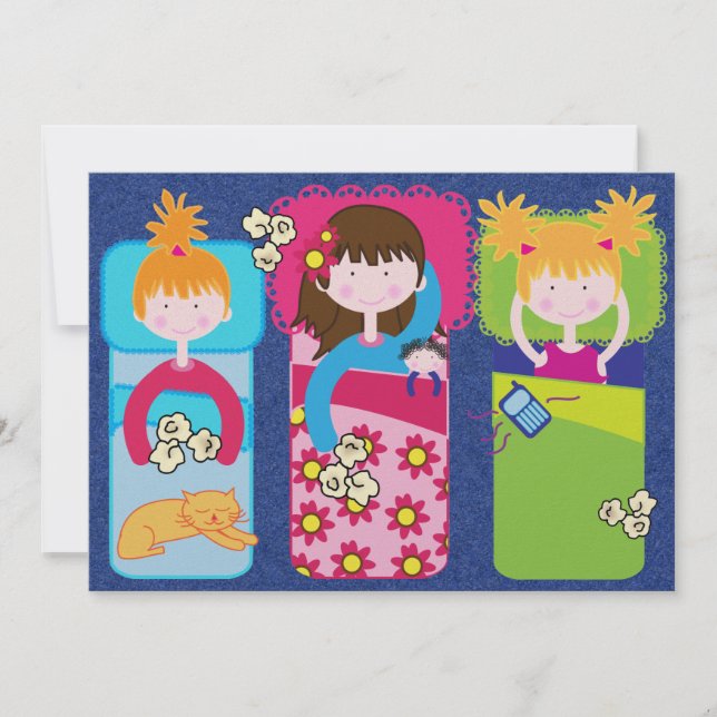 Convites Festa de Slumber/Repouso sobre - SRF (Frente)