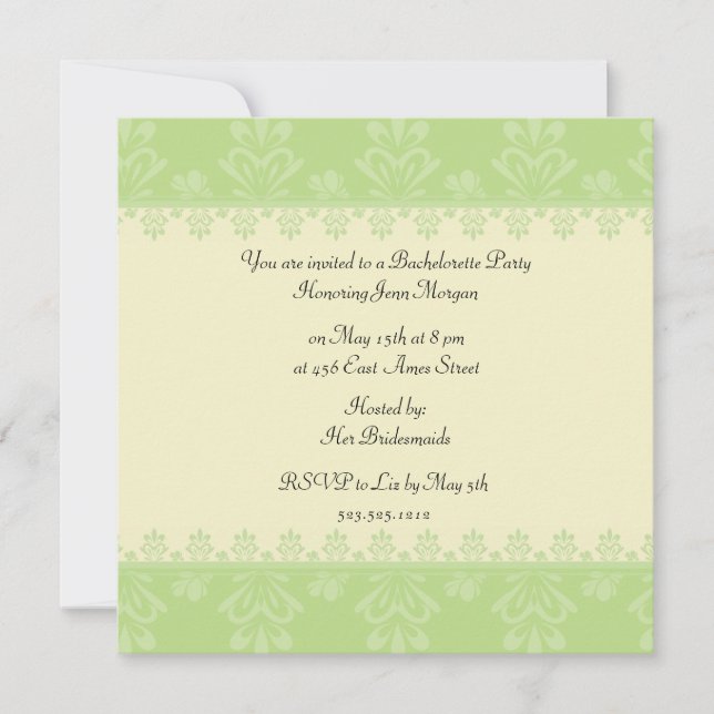 Convites Festa de solteira (Frente)