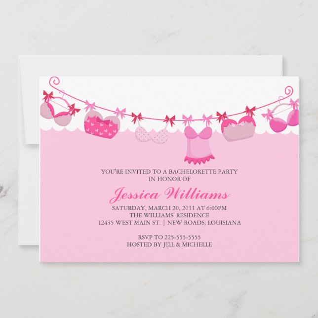 Convites Festa de solteira (Frente)