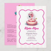 Festa de Solteira Caótica de Flamingo na Piscina