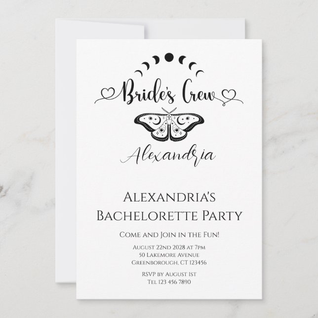 Convites Festa de solteira celestial (Frente)