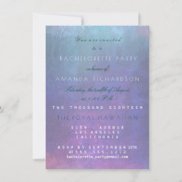 Convites Festa de solteira Cor de Água do Pastel Aquático R