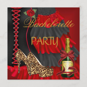 Convites Festa de solteira Corset Calçados pretos de vestim