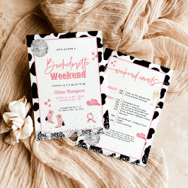 Convites Festa de solteira da Disco Cowgirl | Garota espaci