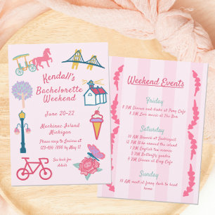 Convites Festa de solteira da ilha Mackinac