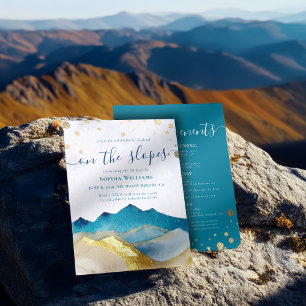 Convites Festa de solteira das Montanhas de Folha de Ouro d