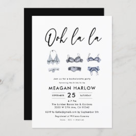 Convites Festa de solteira de Chá La La Lingerie