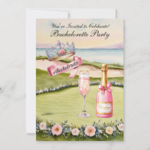 Festa de solteira de golfe no campo de golfe