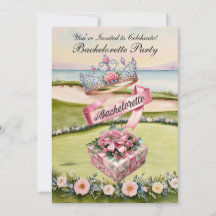 Festa de solteira de golfe no campo de golfe