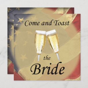 Convites Festa de solteira de Sinalizador Americano