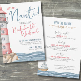 Convites Festa de solteira de Verão Náutica