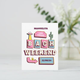 Convites festa de solteira do cassino de Las Vegas