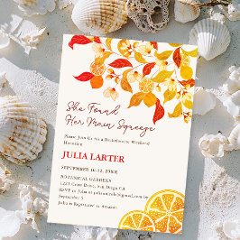 Convites Festa de solteira do outono do Fall Lemon Tea Part