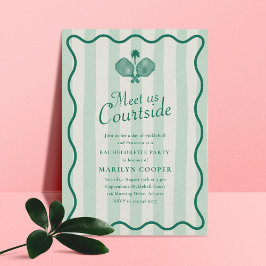 Convites Festa de solteira Elegante Aestética de Pickleball