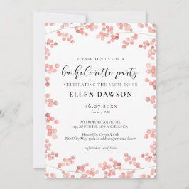 Convites Festa de solteira Floral Respiratória do Bebê Rosa