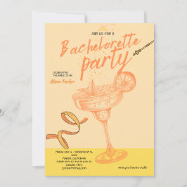 Convites Festa de solteira Margarita Cocktail