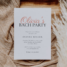 Convites Festa de solteira minimalista moderna