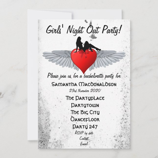 Convites Festa de solteira Rockabilly (Frente)