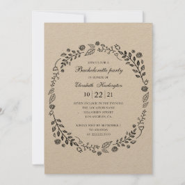 Convites Festa de solteira russa. País botânico