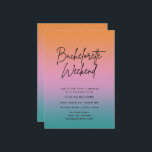 Convites Festa de solteira Verão Fim de Semana<br><div class="desc">Convites de festa de solteira em um simples design de inspiração de verão - personalizados com seus detalhes de festa de solteira. Perfeito para um fim de semana de verão,  na praia,  com a família e amigos da noiva.</div>