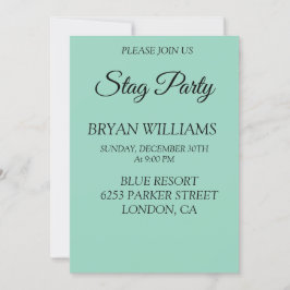 Convites Festa de Solteiro Clássica