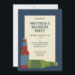 Convites Festa de Solteiro Personalizada Garrafas de Cervej<br><div class="desc">Crie convites personalizados para festas de solteiro e outros eventos especiais. Esses convites planos apresentam ilustrações de garrafas de cerveja e são fáceis de personalizar com os detalhes da sua festa. São ótimos para festas de solteiro em cervejarias ou celebrações em homenagem aos amantes de cerveja.</div>