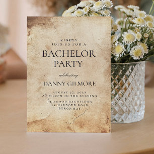 Convites Festa de Solteiro Russo Simples e Elegante