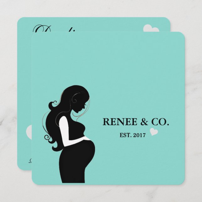 Convites Festa de Sprinkle de Celebração de Chás de Baby Gl (Frente/Verso)