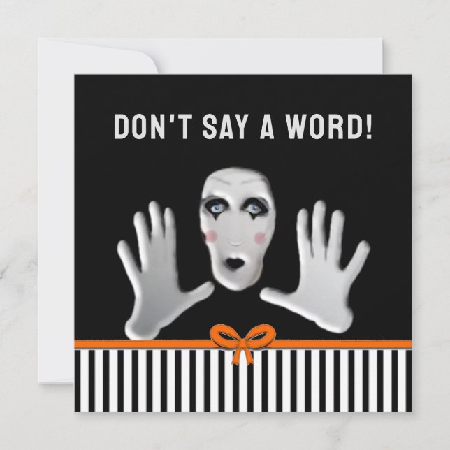 Convites Festa de Surpresa de Aniversário de Outubro (Frente)