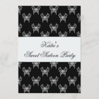 Festa de Sweet Sixteen da Borboleta Preta e Branca