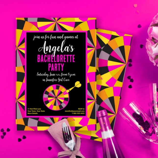 Convites Festa de Tema da Rapariga da Sala de Bachelorette (Criador carregado)