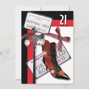 Convites Festa de terno das garotas britânicas